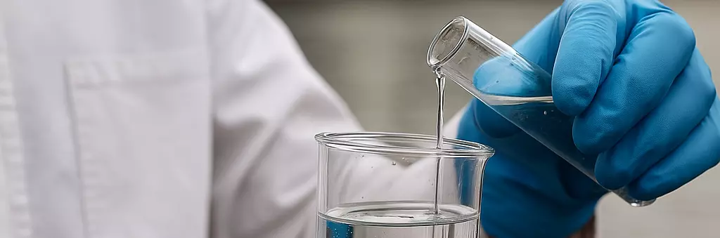 Scientist conducting PFAS water sampling and laboratory testing to assess contamination levels and support environmental compliance in South Korea.