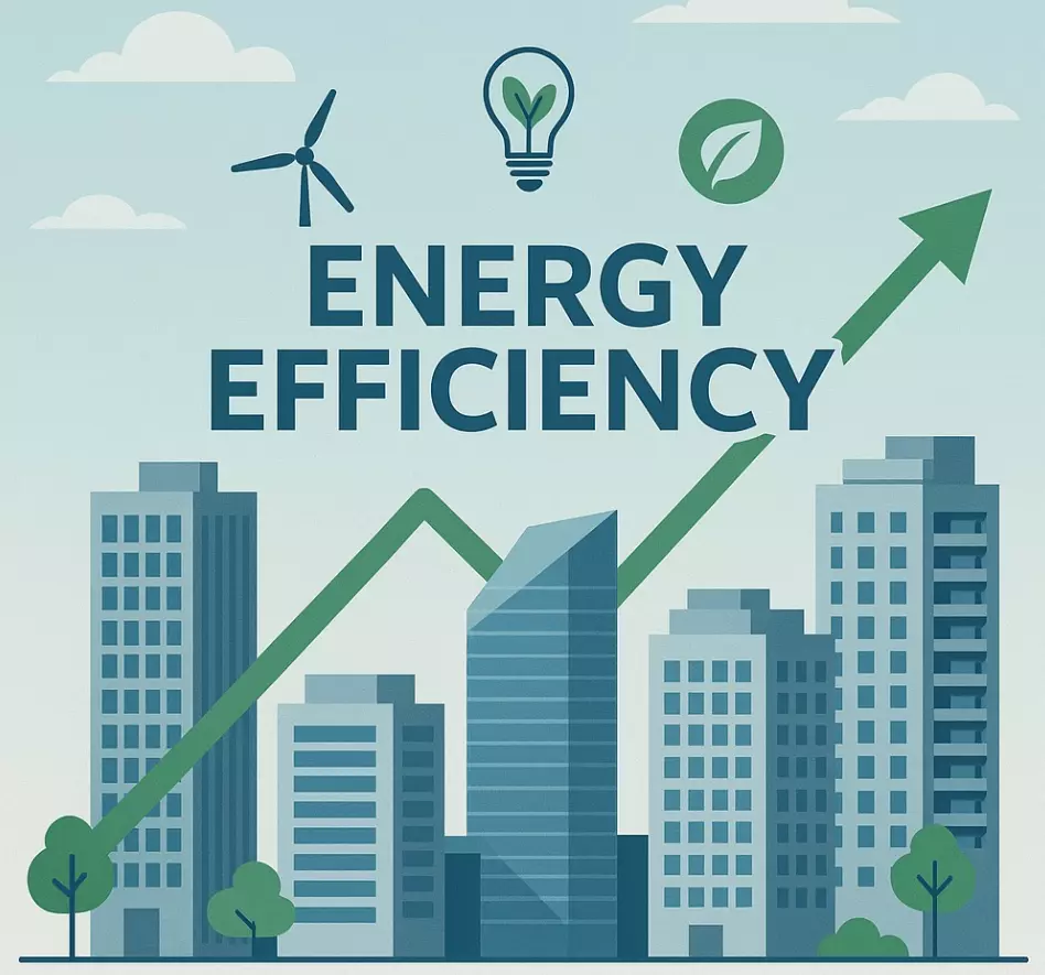 South Korean sustainable buildings with solar panels, smart energy monitoring and zero-energy building (ZEB) solutions
