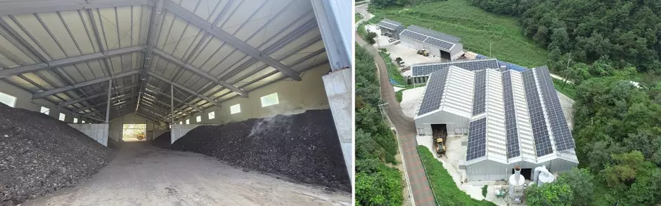 동양그린바이오 발효장 및 태양광 패널